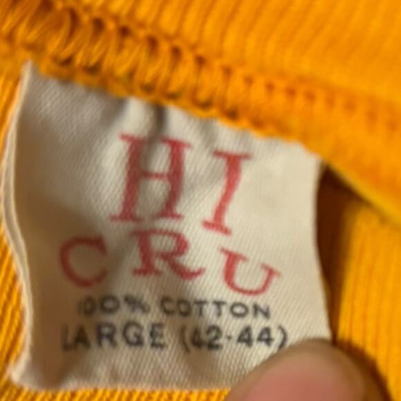 Vintage 1970s Mott the Hoople Psychedelic Rock Band Graphic Tee – Yellow Size L - Picture 7 of 8